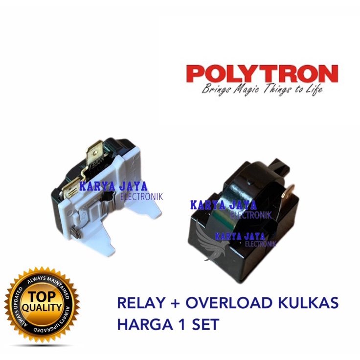 Super promo Relay Overload Kulkas 1 Pintu Polytron  PTC Overload Kulkas polytron 1 pintu y Terbaru