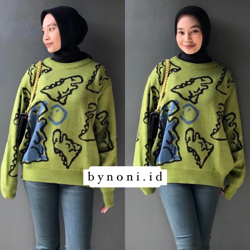 DINO SWEATER OVERSIZE RAJUT PREMIUM