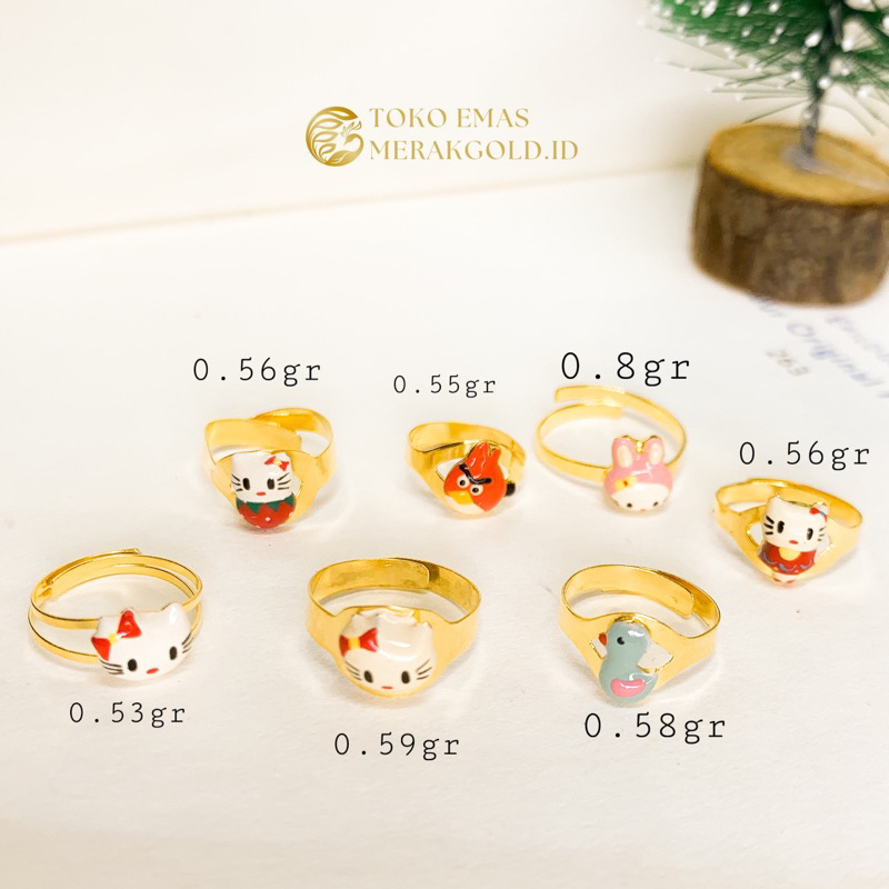 Cincin Anak Emas Terbaru Emas Kadar 700 Cincin Anak Bayi kadar 700