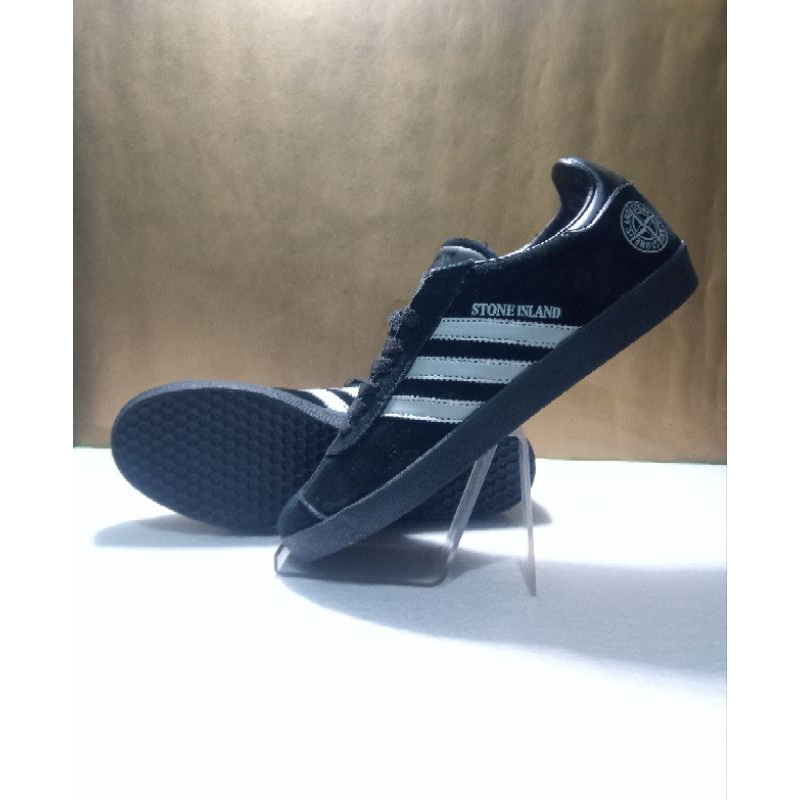 SEPATU ADIDAS STONE ISLAND HITAM PREMIUM MIRROR 1.1 BNIB