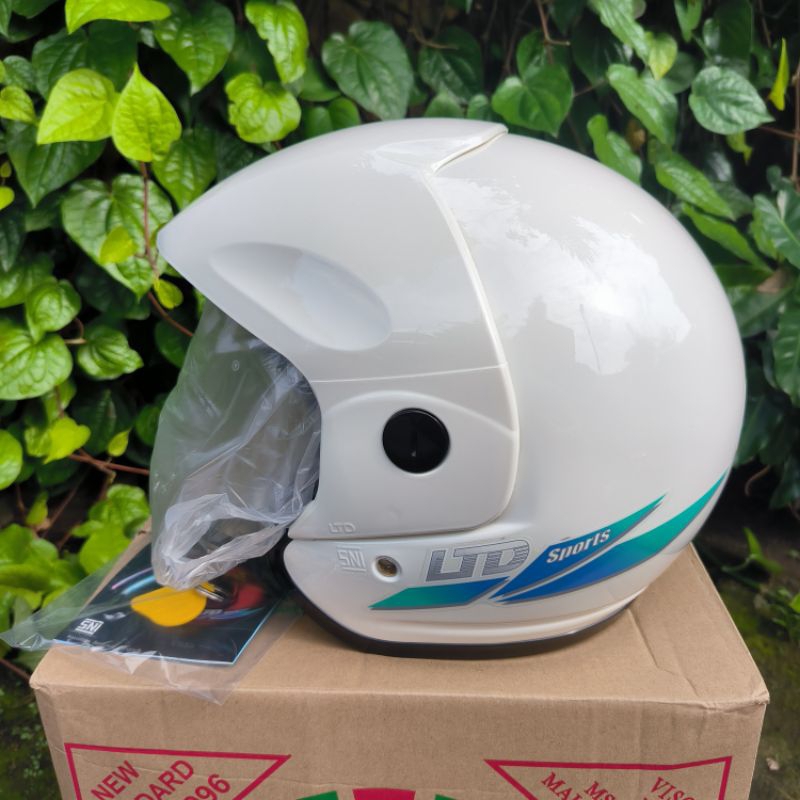 Helm ltd sports putih susu original