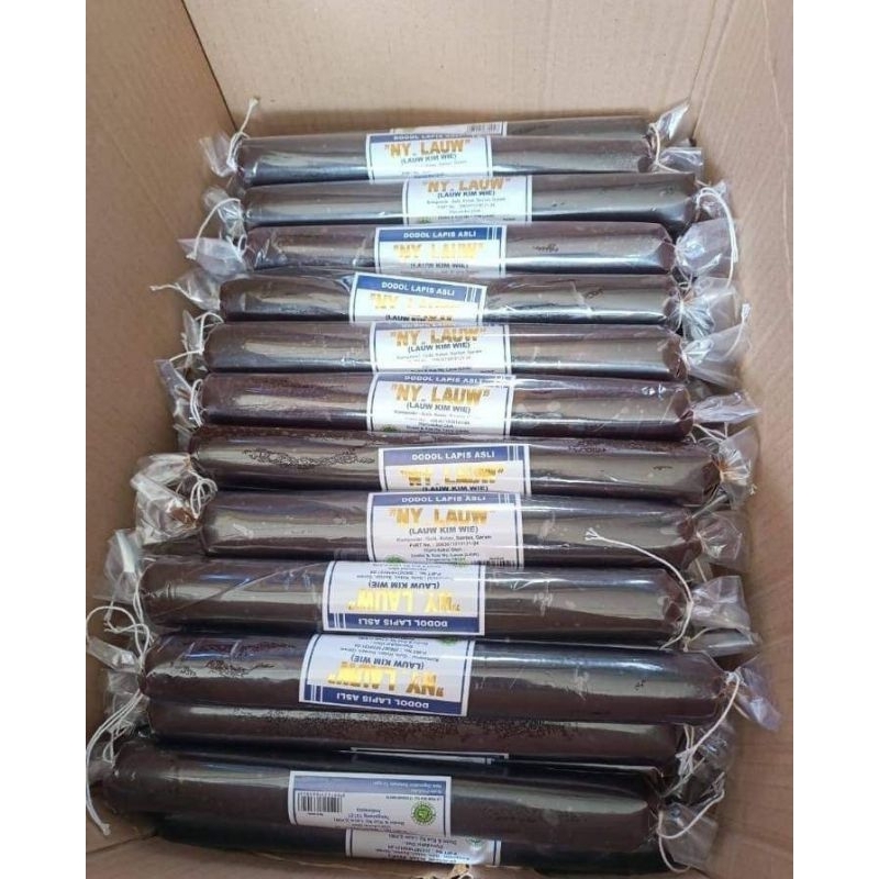 

Dodol Ny Lauw (Lauw Kim Wie) 1Kg Halal Tradisional Asli Khas Tangerang 250 gr Per Stick