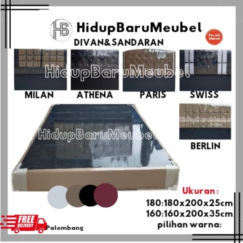 Divan sandaran spring bed / alas kasur bok box home industry pabrik pabrikan / kayu kasur / dipan he