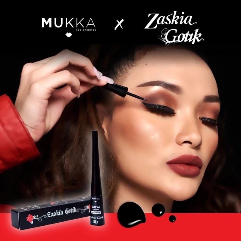 Eyeliner lasting MUKKA Kosmetik | eyeliner liquid | 100% Waterproof | BPOM