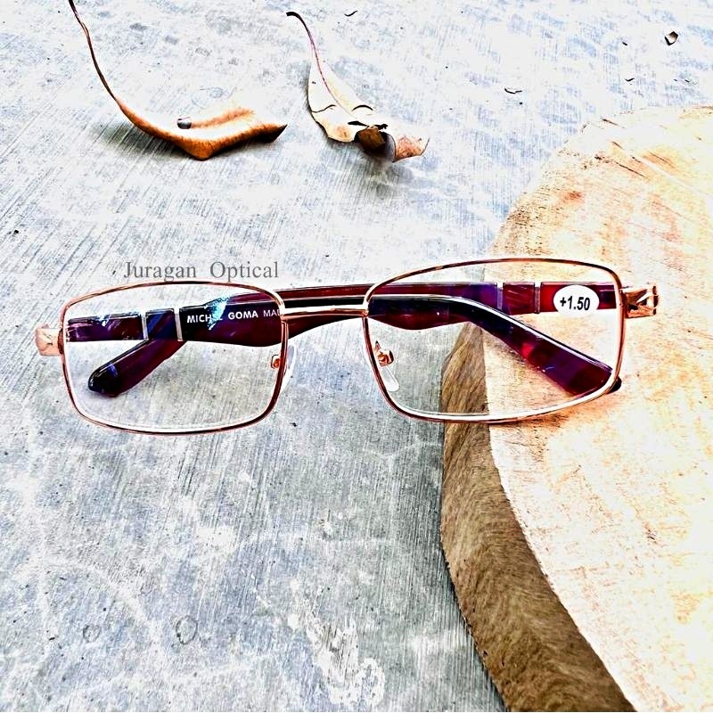Kacamata Baca Lensa Plus Baca Dan Jalan Unisex Pria Dan Wanita Kacamata Import Lensa Coklat