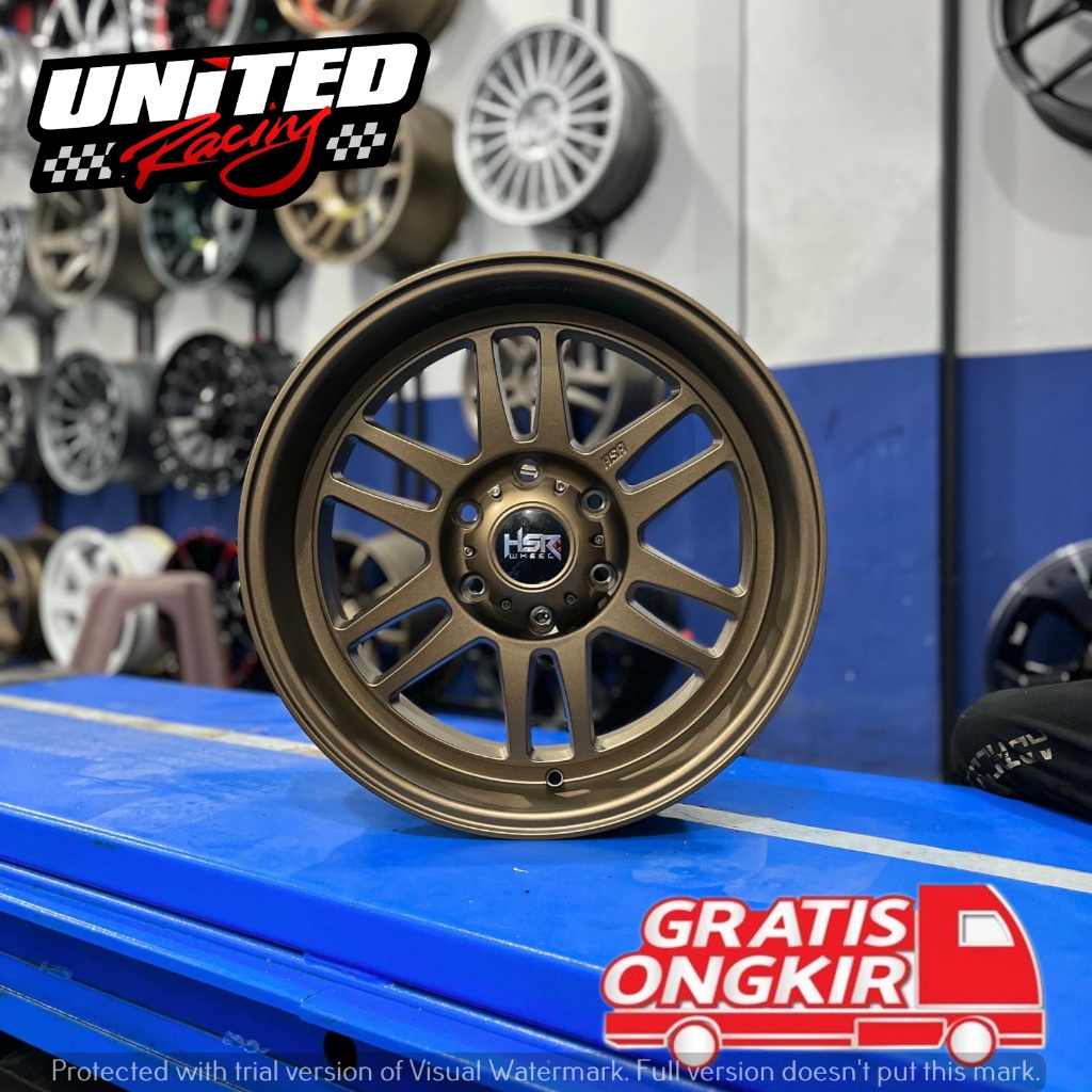 VELG MOBIL RALLY LOOK RING 18 HSR BOROKO BLY01 UNTUK FORTUNER PAJERO HILUX STRADA R18 BRONZE