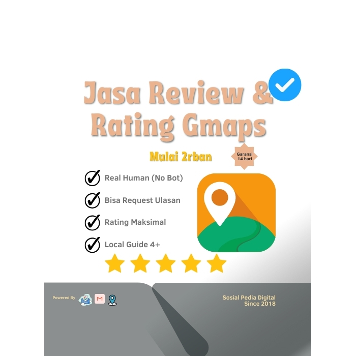 Jasa Ulasan Gmaps / Review/ Rating/ Gmaps Permanen murah bergaransi
