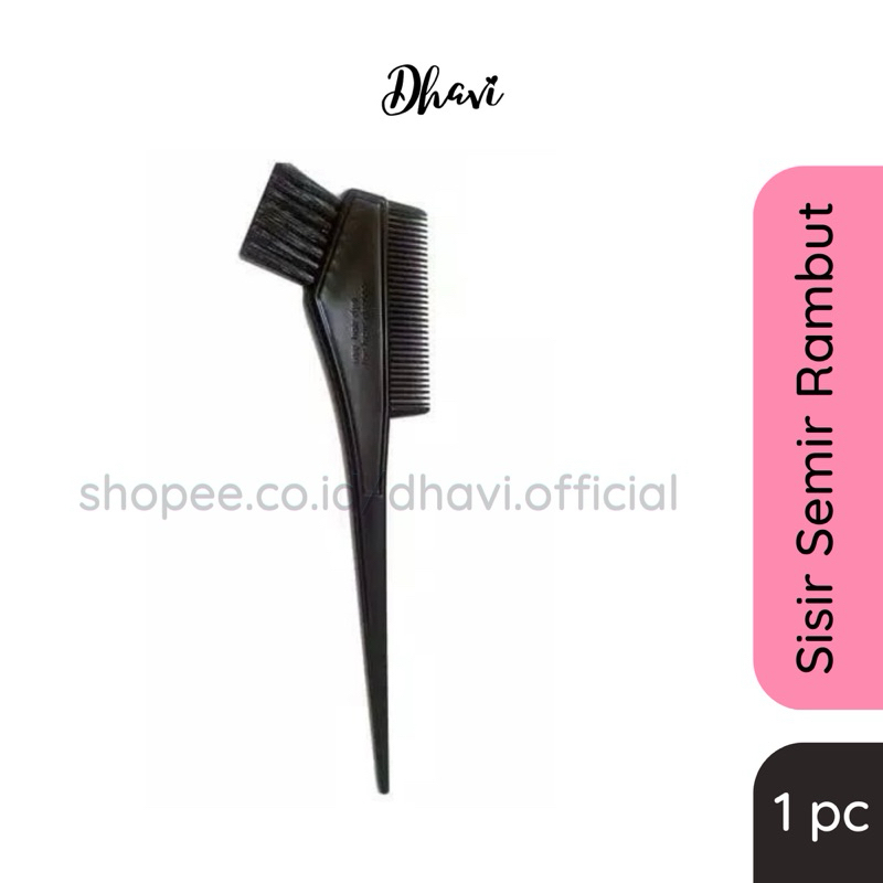Sisir Semir Rambut Kuas Panjang Hair Dye Comb Cat Rambut Catok Salon Premium