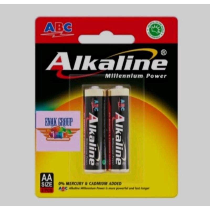 Murah-Baterai Alkalin AA/AAA,Baterai Alkalin ABC 2pcs