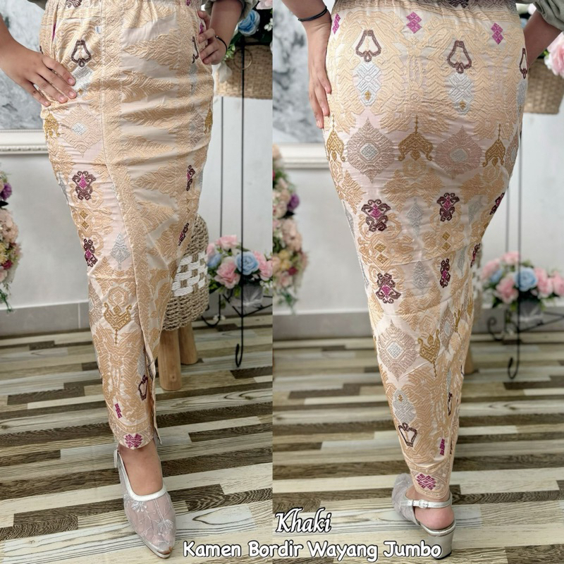 Kamen Bordir Motif Wayang Jumbo