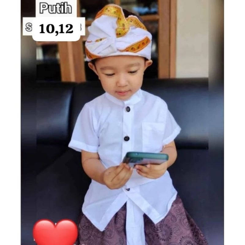 SEMI SAFARI POLOS ANAK COWOK / BAJU ANAK BALI