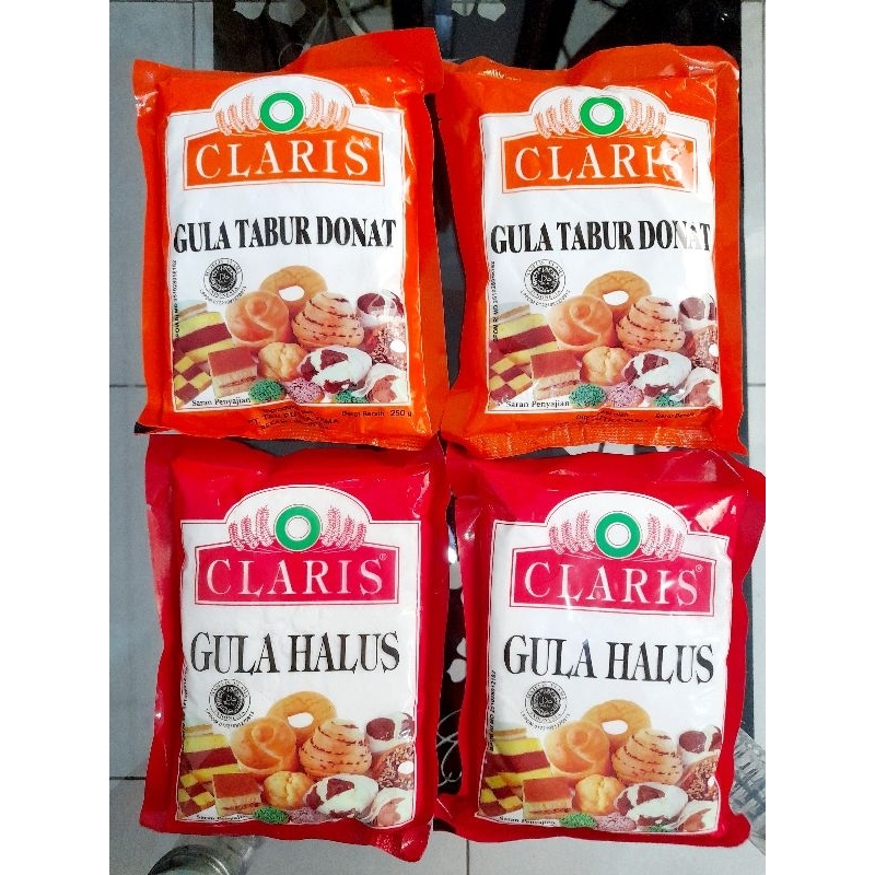 

Claris gula HALUS / gula TABUR berat 250 gr