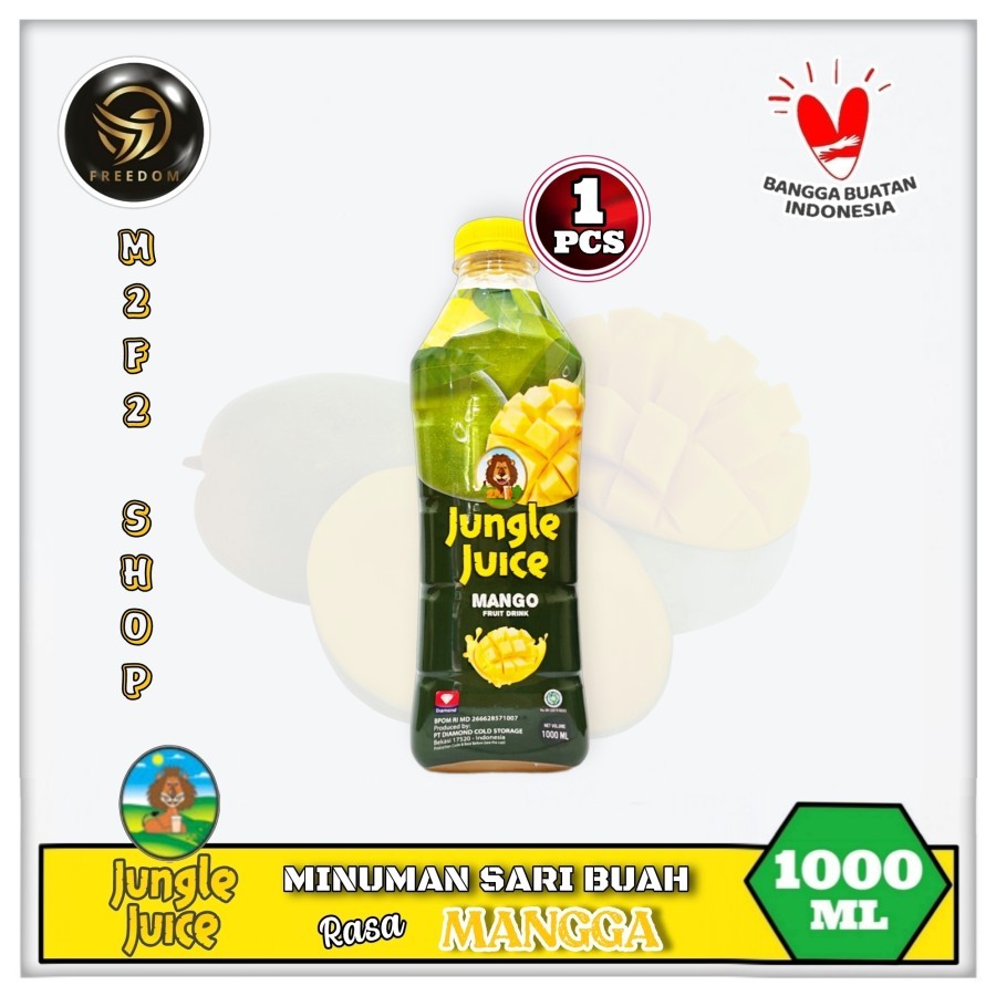 

Diamond Jungle Juice Mango | Jus Mangga Botol Pet - 1000 ml | 1 Liter (Kemasan Satuan)