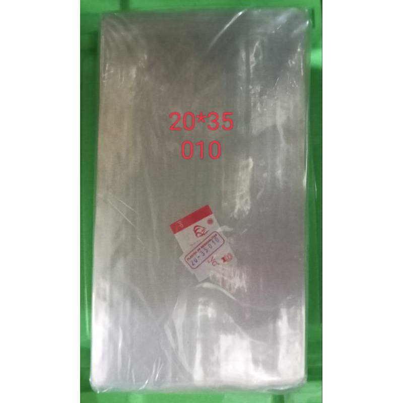 kantong plastik PP mika bening tebal 010 isi -/+500gram