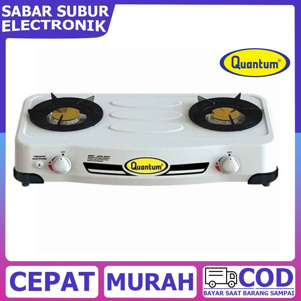 Kompor Gas Quantum QGC-201 DEP 2 Tungku Pematik Electrik