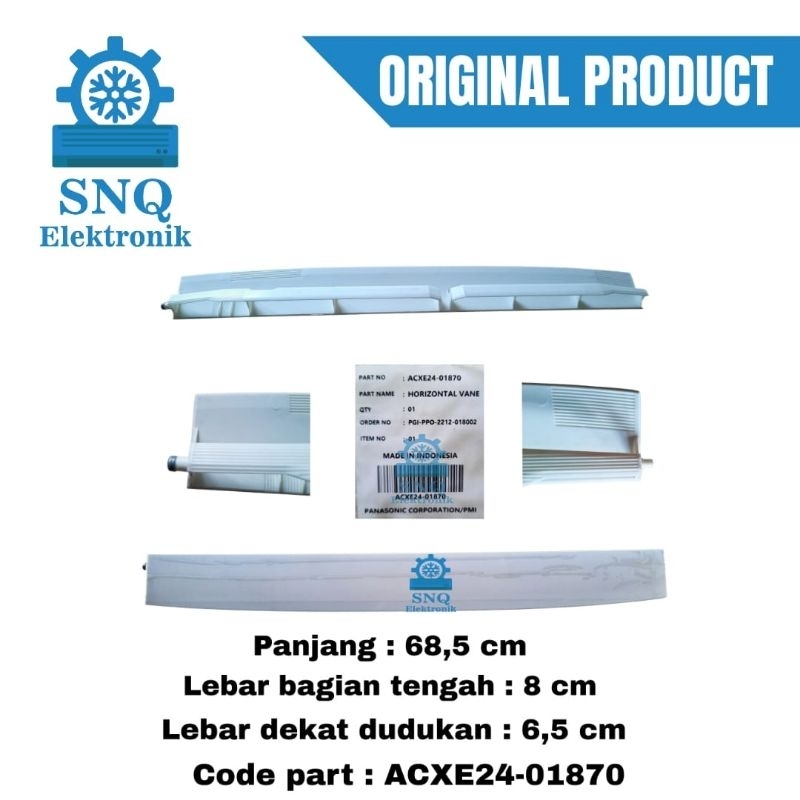 Daun Swing AC Panasonic 1/2 PK s/d 1 PK R32 (CS-YN5/7/9TKJ, UKJ, DLL)