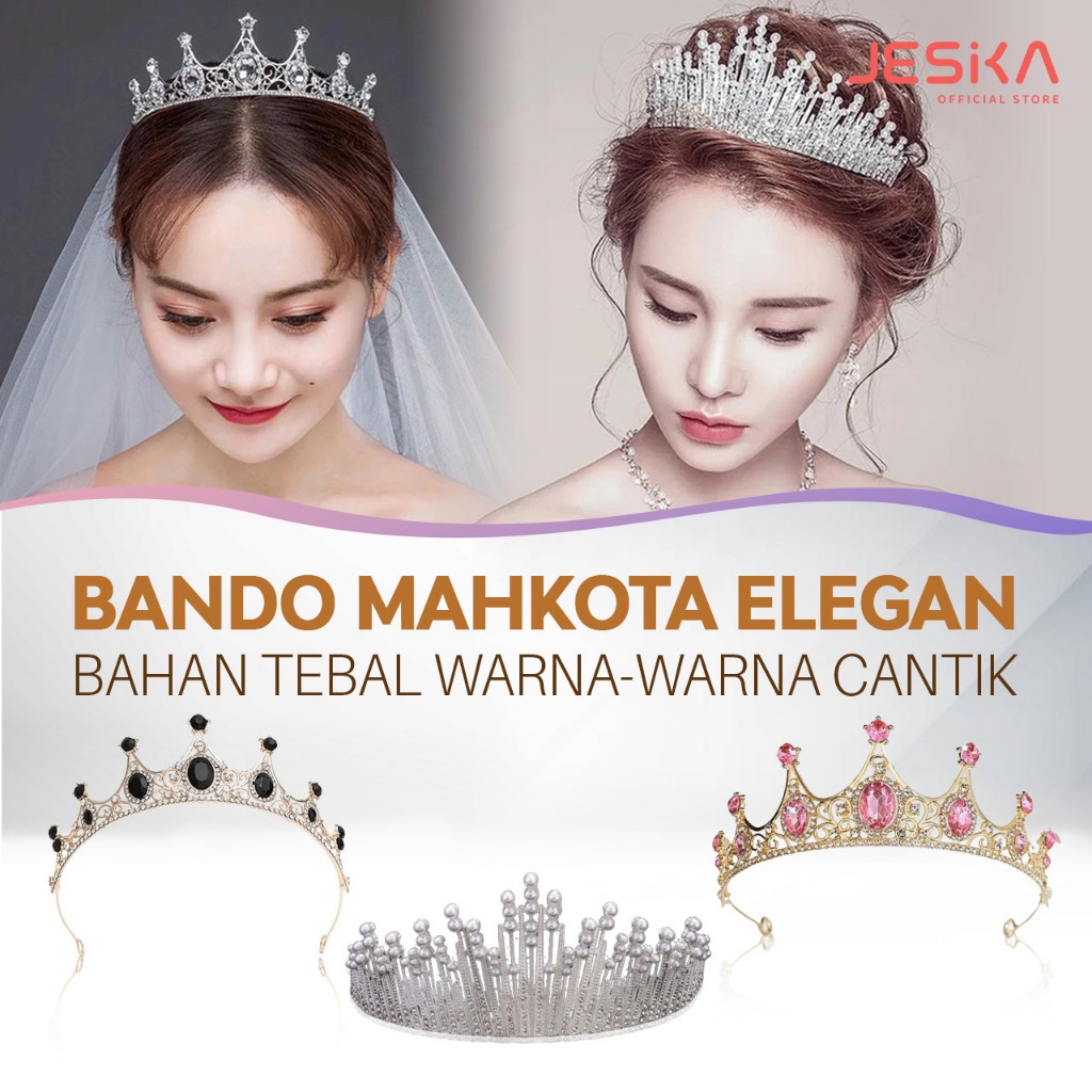 Mahkota ratu putri kerajaan elegan anak perempuan wanita remaja graduation wisuda pengantin aurel we