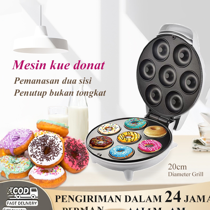 Donut Maker Cetakan Kue 7 Lubang Datar Alat Pembuat Donat Mesin Cetakan Kue Bulat Cetakan Donat Make