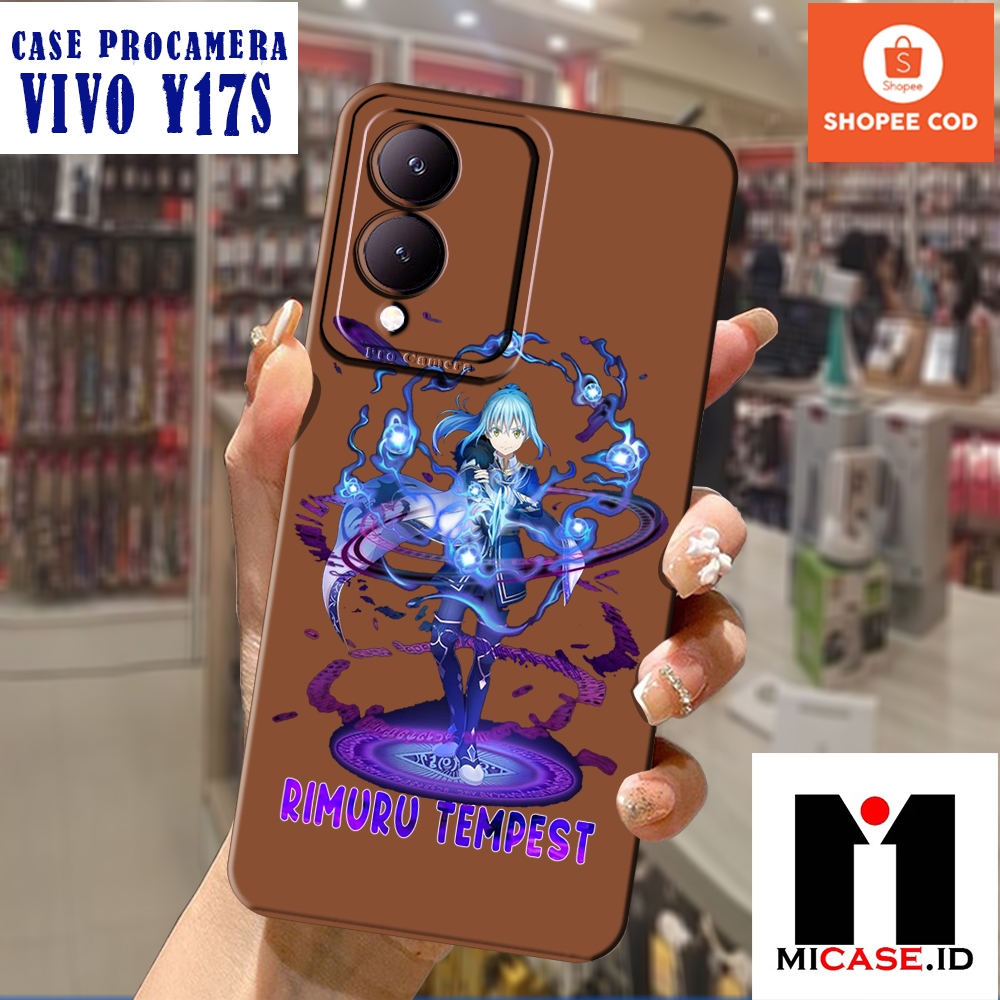 Case Pro Camera VIVO Y17S - Casing VIVO Y17S Fashion Case Terbaru 2023 MI.CASE [ ANIME RIMURU ] Soft