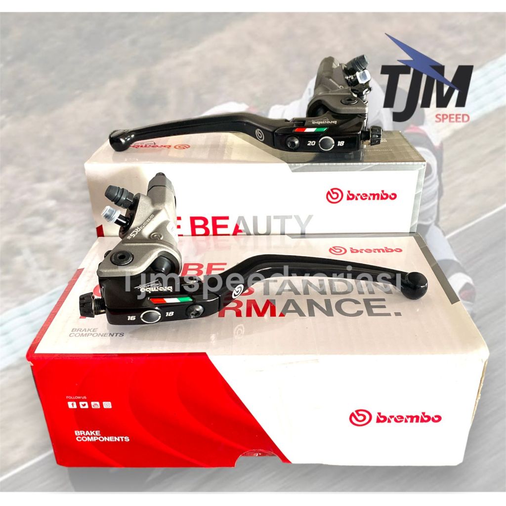 master rem set kanan kiri brembo rcs 19 corsacorta dan rcs 16 corsacorta original italy xmax pcx adv