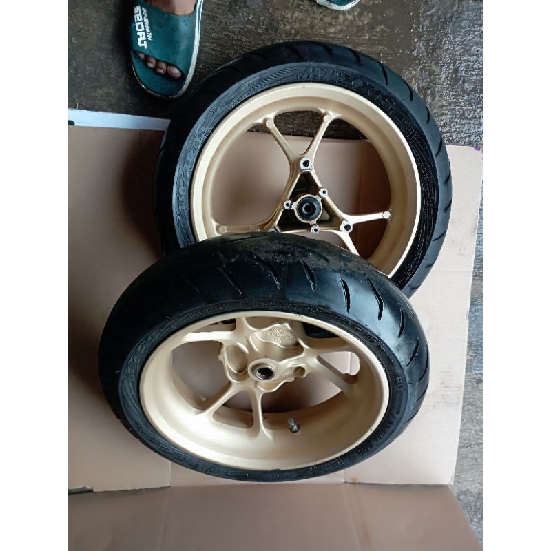 veleg pelek namx new sepasang pelek depan belakang nmax new