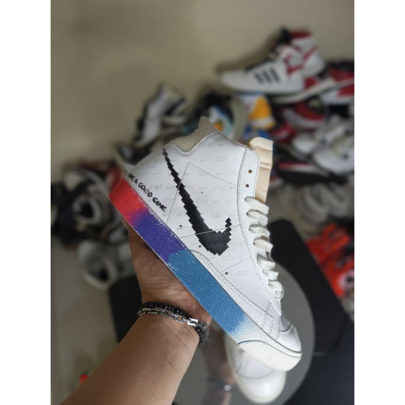 SALE NIKE BLAZER MID 77 HAVE A GOOD GAME VINTAGE SNEAKERS RUNNING/ SIZE 42