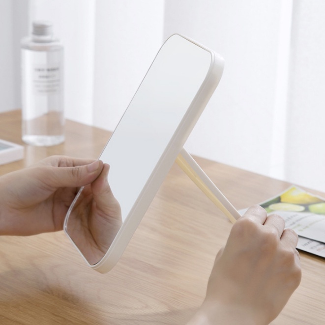 Cermin Lipat Persegi / Kaca Rias MakeUp Portable / Beauty Mirror / Cermin MakeUp Minimalis