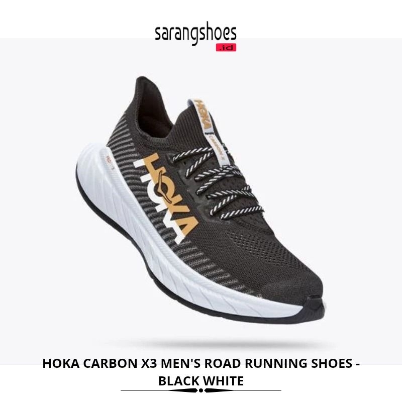 Hoka Carbon X3 Men's Road Running Shoes - Black White