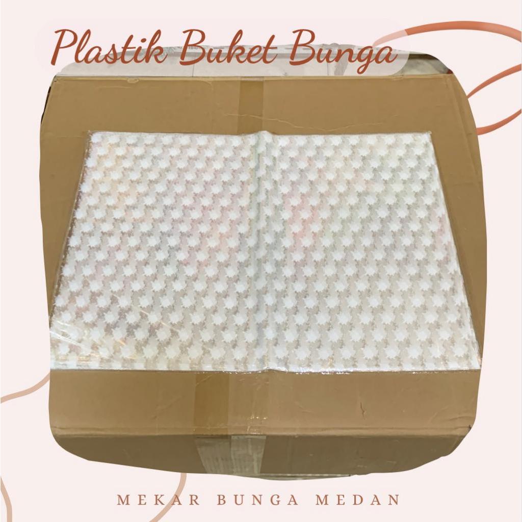 

(KC 9) - (10 Lembar) 60 CM X 40 CM Plastik Buket Bunga Rangkaian Buket Bunga Motif Mawar Plastik Dekorasi Plastik Boneka