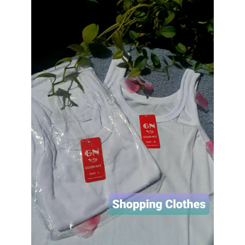 Isi 3 PCS-Kaos Dalam Singlet Wanita GN Golden Nick SG 011 - Womans underware