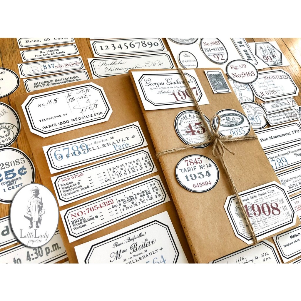 

24pcs Sticker HVS NUMBER LABEL Deco Bujo DIY Scrapbook Journal