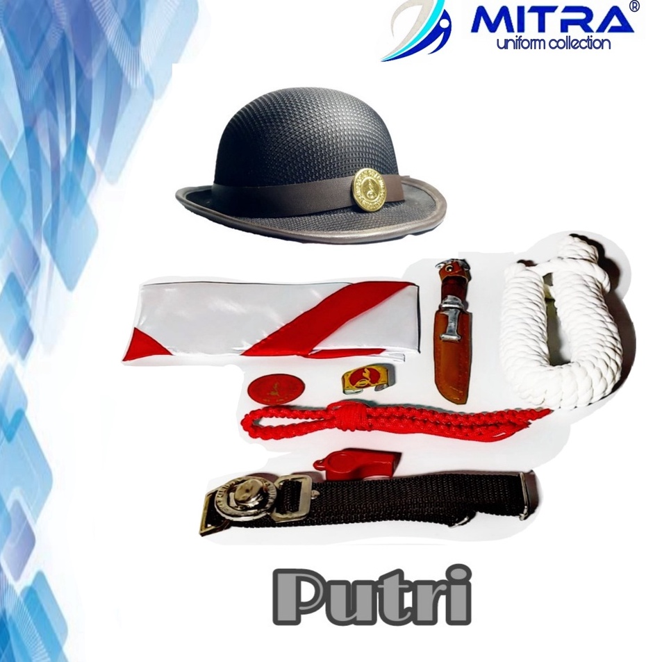 Sale Aksesoris Seragam Pramuka Anak Perempuan Perlengkapan Pramuka SD Bonus Topi Boni Pramuka Anak P