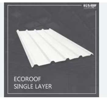 ECOROOF PENUTUP ATAP UPVC NOK ATAP CANOPY SINGLE LAYER
