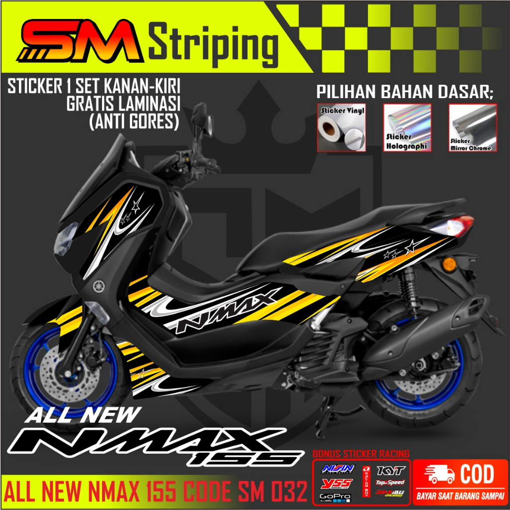 STRIPING STICKER NMAX 155 NEW /155 NEW  STRIPING NMAX SM 032