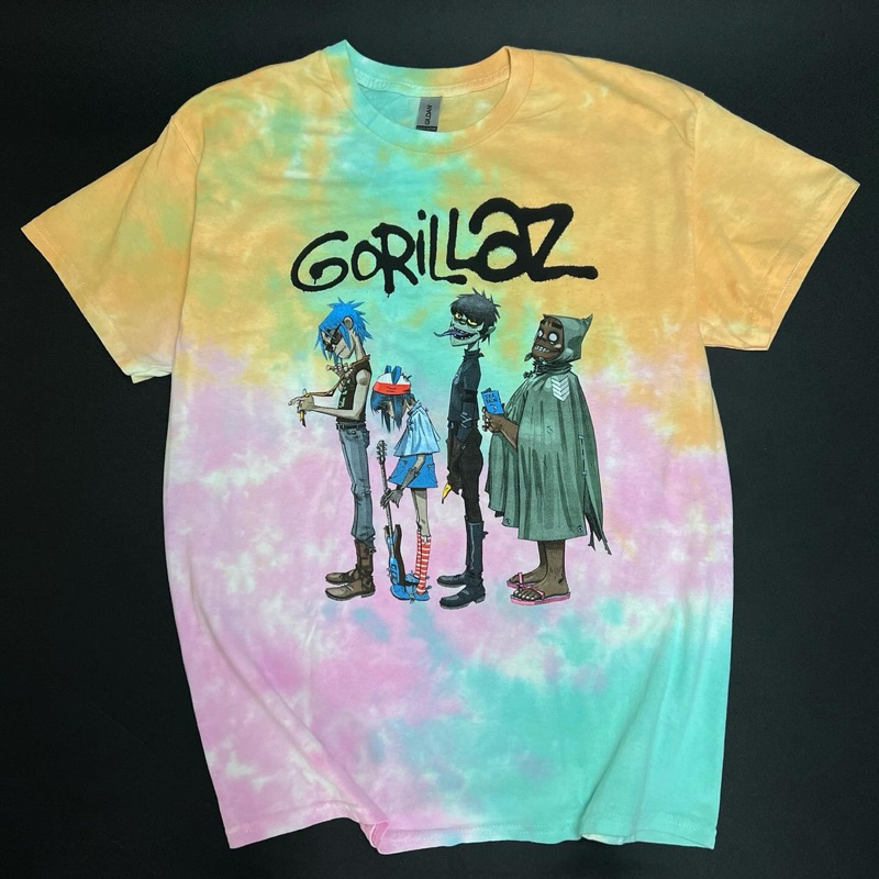 Kaos Gorillaz Official - Group (Tie Dye)
