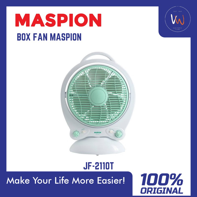 Box Fan Maspion JF-2110T / Kipas Angin Kotak / Kipas Meja