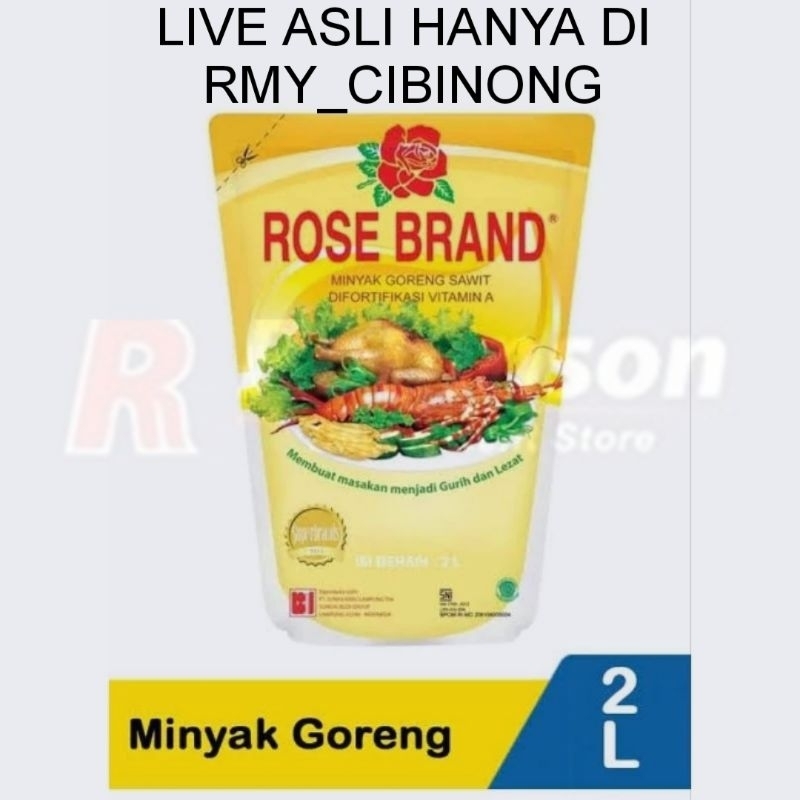 

_robinson cibinong_MINYAK GORENG ROSE BRAND POUCH 2 LITER