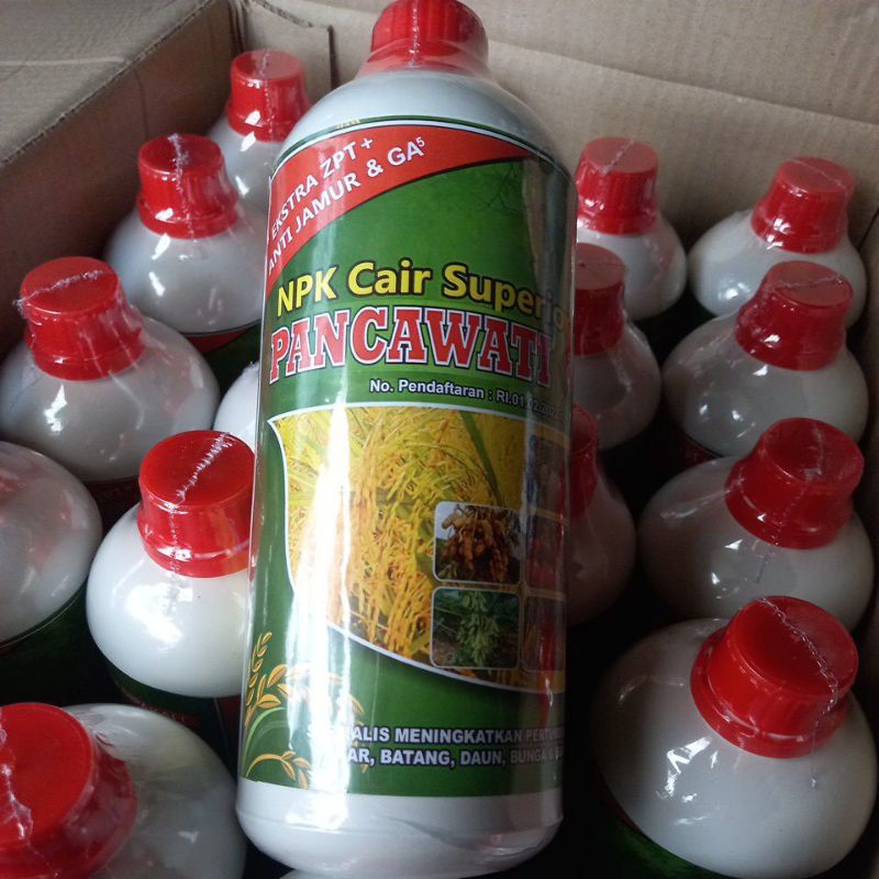 (BONUS KAOS)PUPUK NPK PANCAWATI GAZA⁵ 1LITER NUTRISI TANAMAN