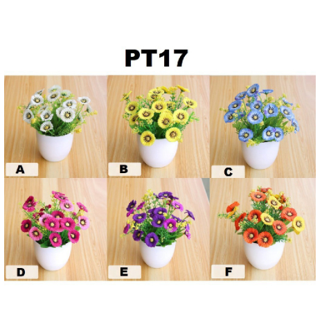 PT17 POT TANAMAN BUNGA DEKORASI RUMAH TANAMAN HIAS TANAMAN PLASTIK | BJB AKSESORIS