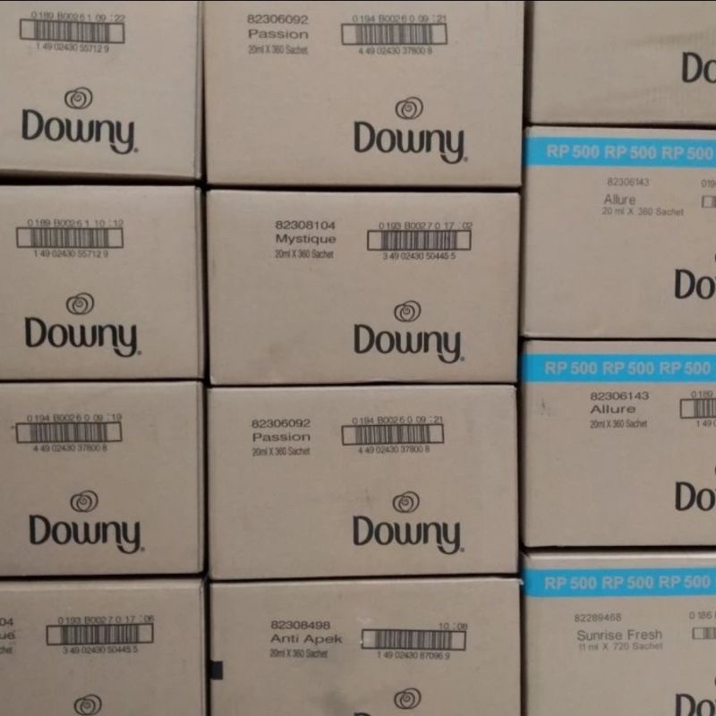 DOWNY 500 SACHET 10ML PER DUS ISI 60LSN/ RENCENG HARGA GROSIR ORIGINAL