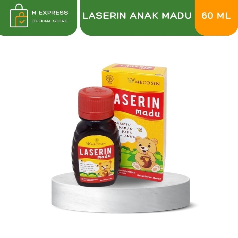 [M EXPRESS] LASERIN ANAK MADU - Sirup Obat Batuk Tradisional Pilek FLu 60 ml