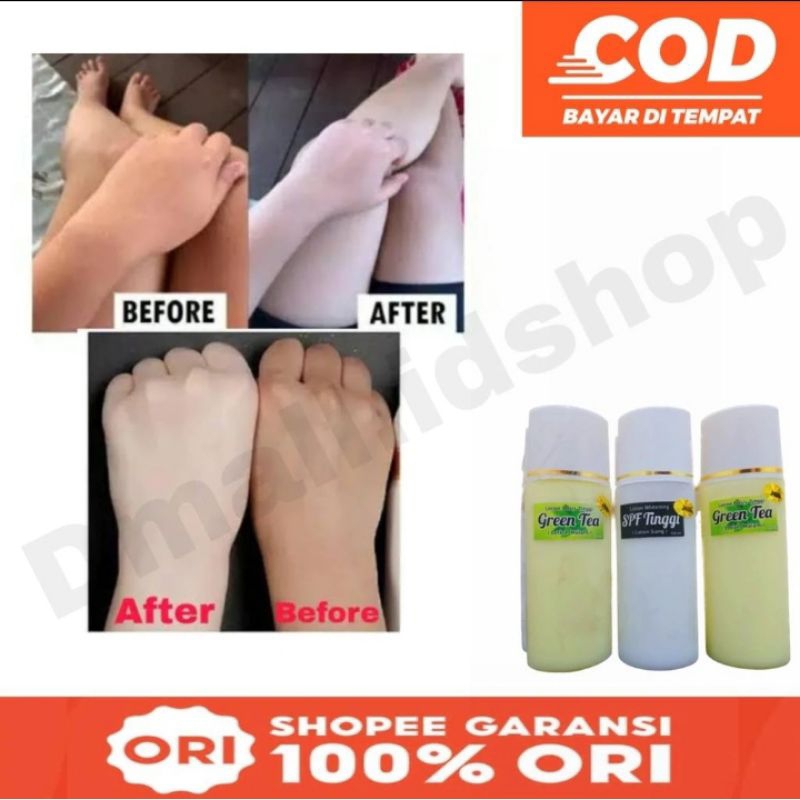 Handbody HB DOSTING GREENTEA WHITENING BODY LOTION GLOWING BRIGHTENING Original