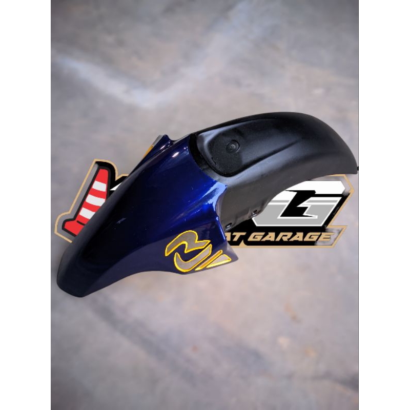 spakbor slebor depan cs 1 cs one coak list kuning biru spakbor slebor depan coak rcb biru list kunin