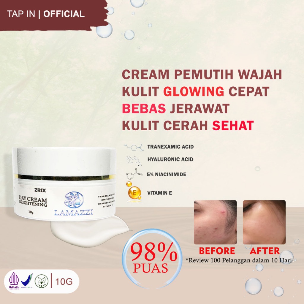 Brightening Cream Pemutih Wajah Glowing Cepat Day Cream Whitening Cream Glowing Bpom Ampuh Pemutih W