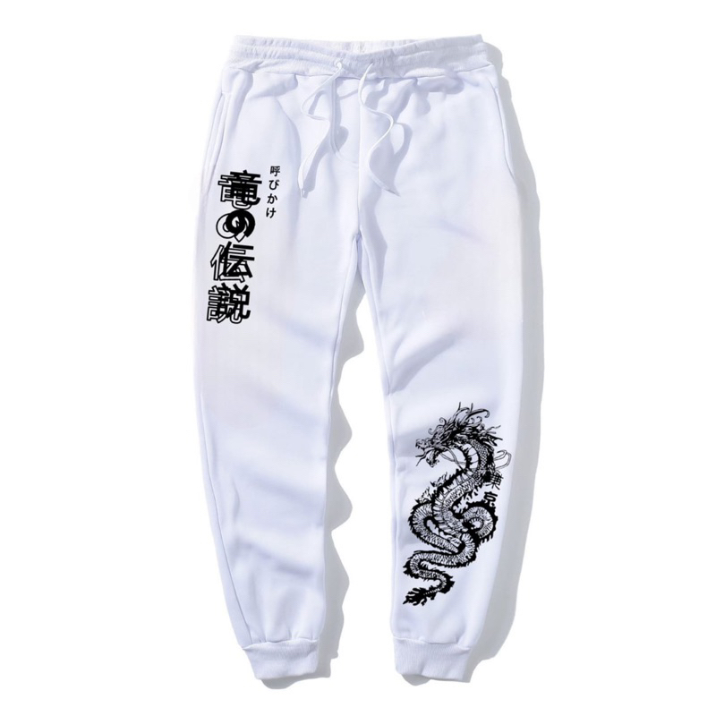CELANA JOGGER PANJANG PRIA MOTIF NAGA JOGER PANTS COWOK SANTAI