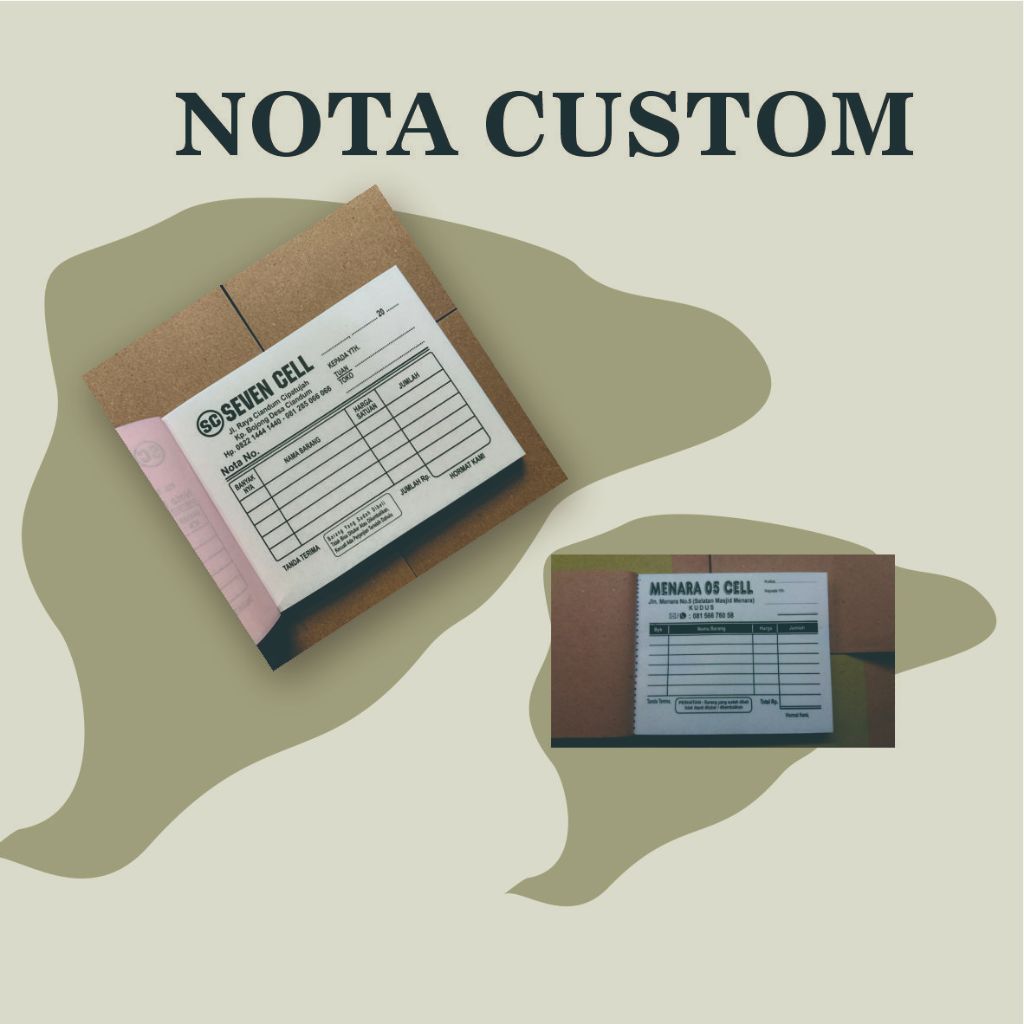 

NOTA TOKO CUSTOM 1 2 3 RANGKAP / PLY BON SURAT KWINTANSI SURAT JALAN INVOICE FORMULIR