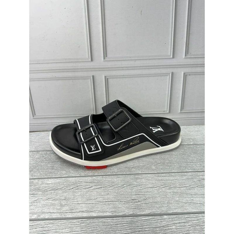 SANDAL SLIDE SLOP PRIA NEW LV0091 TRAINER MULE SUPER MIRROR VIP