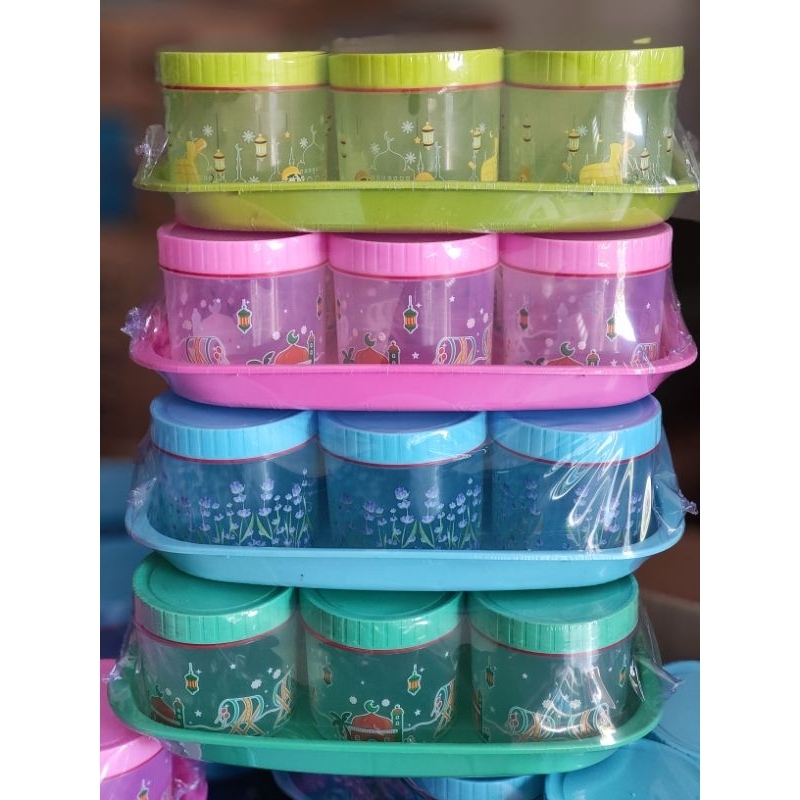 Toples Set Nampan + Toples 7 In 1 Printing Set Toples Nato Kimplast