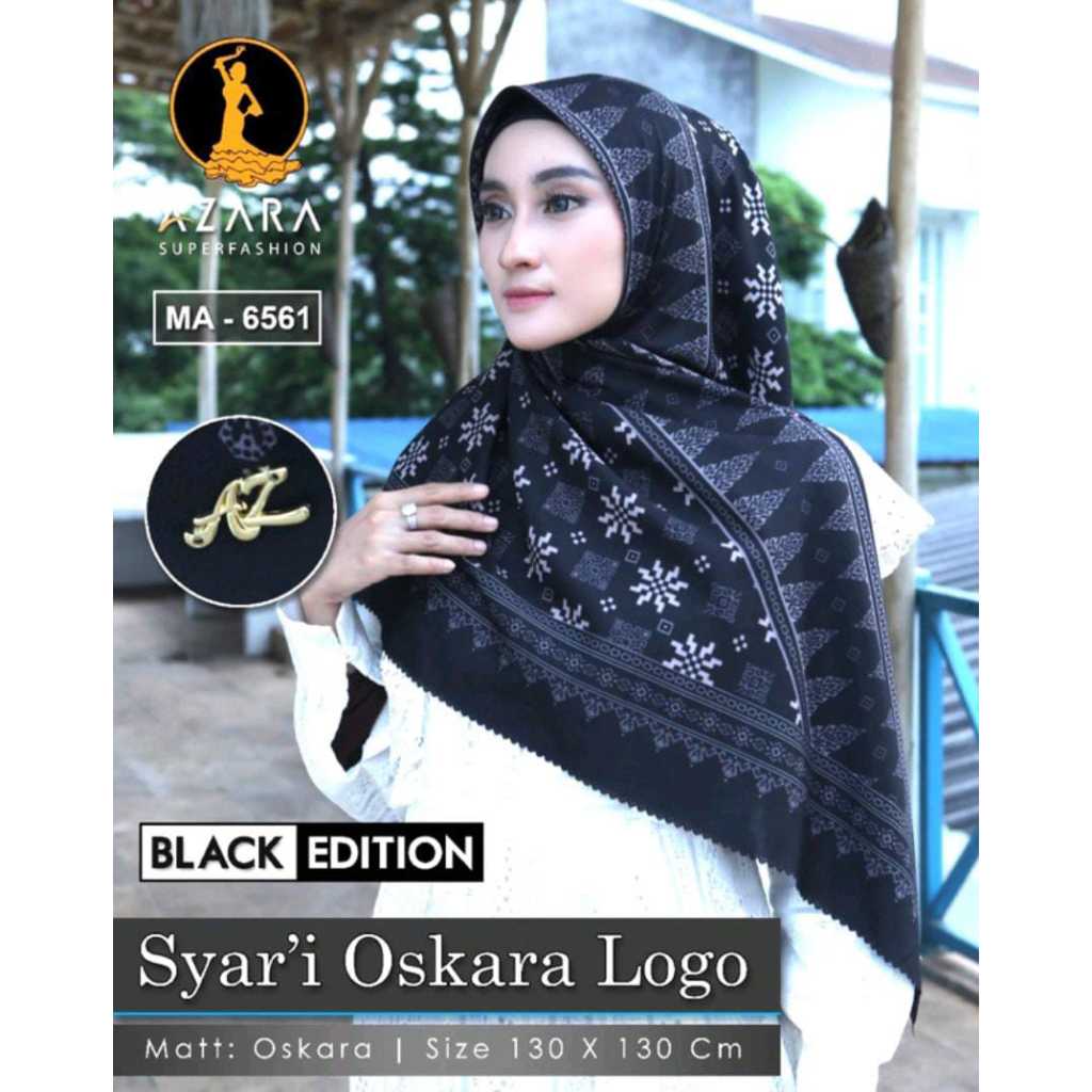 {ORIGINAL AZARA SUPERFASHION} JILBAB SEGIEMPAT OSKARA VOAL SYARI
