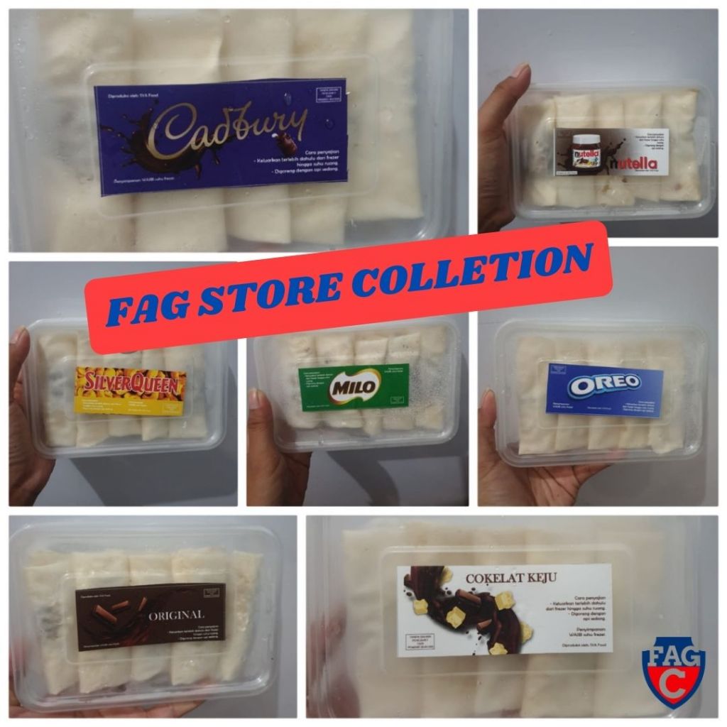 FAG Piscok Pisang Coklat Lumer Frozen isi 10pcs